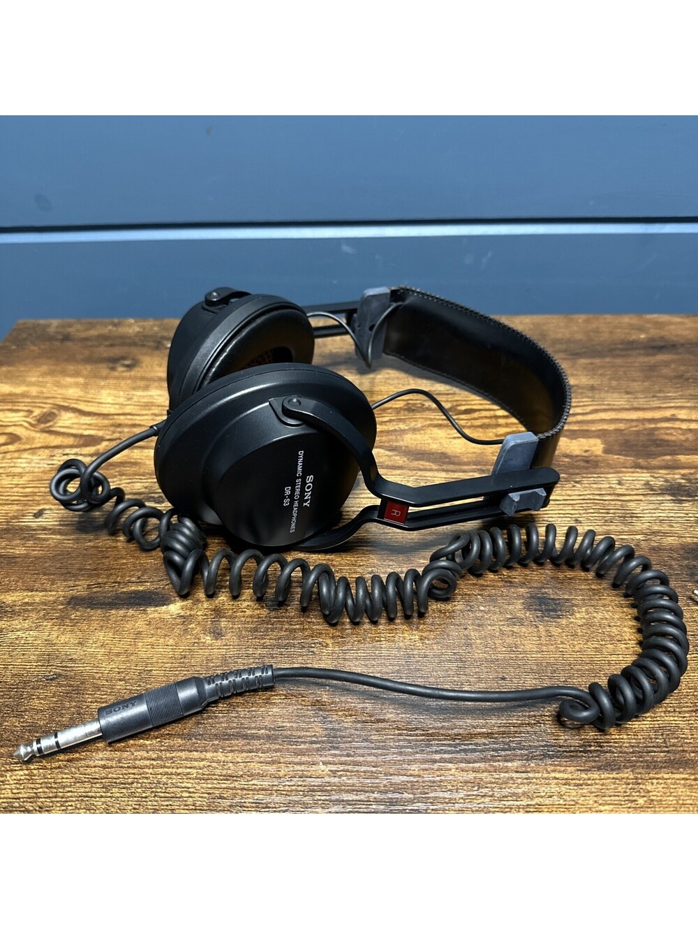 Vintage 70's SONY DR-S3 Dynamic Stereo Over-Ear Headphones TESTED with 3.5 mm